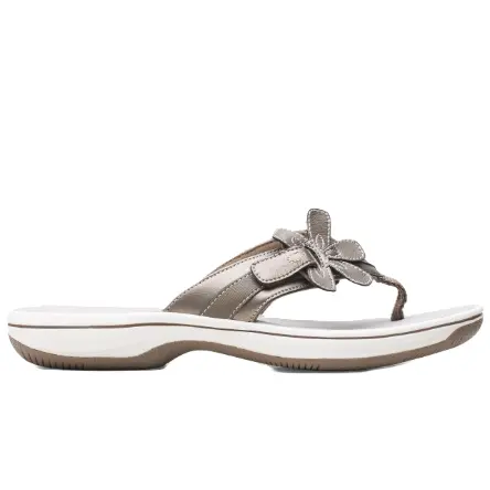 Clarks Brinkley Flora 26159855 Pewter Synthetic